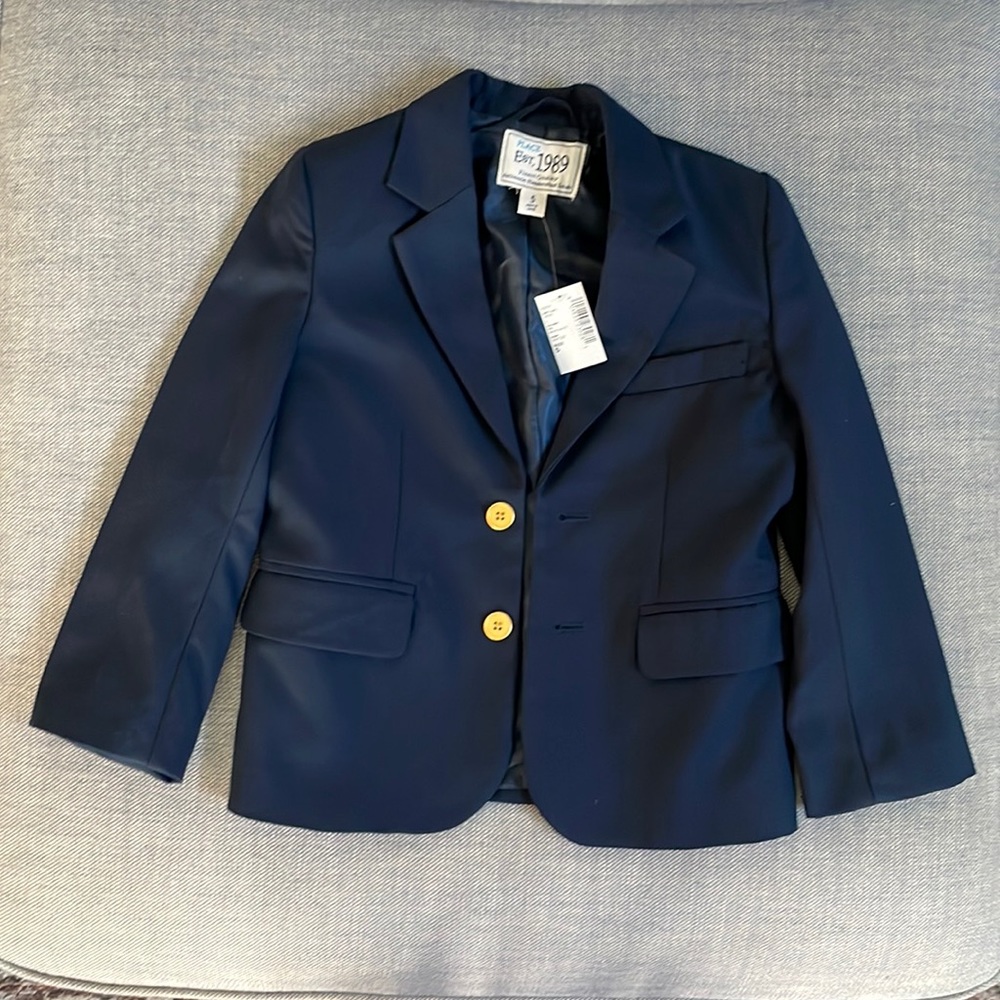 The Children's Place Navy Blazer with Yellow Buttons